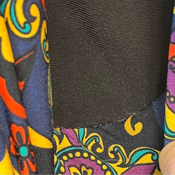 TIANA B. Slinky Liquid Knit Midi Dress Women S Paisley BOHO Drop Cowl Neck Retro - Picture 11 of 14